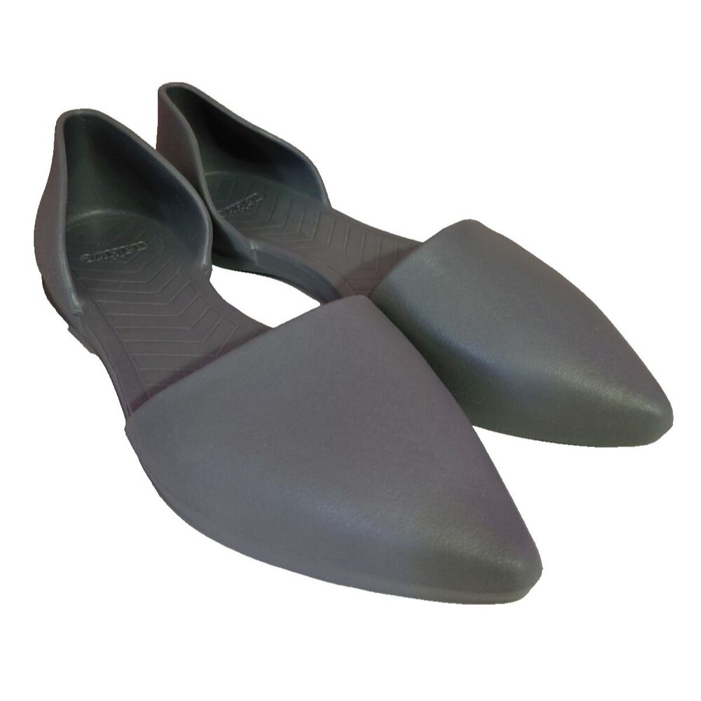 Native Women's Size 9 Gray D'Orsay Slip On Pointy Toe Shoes